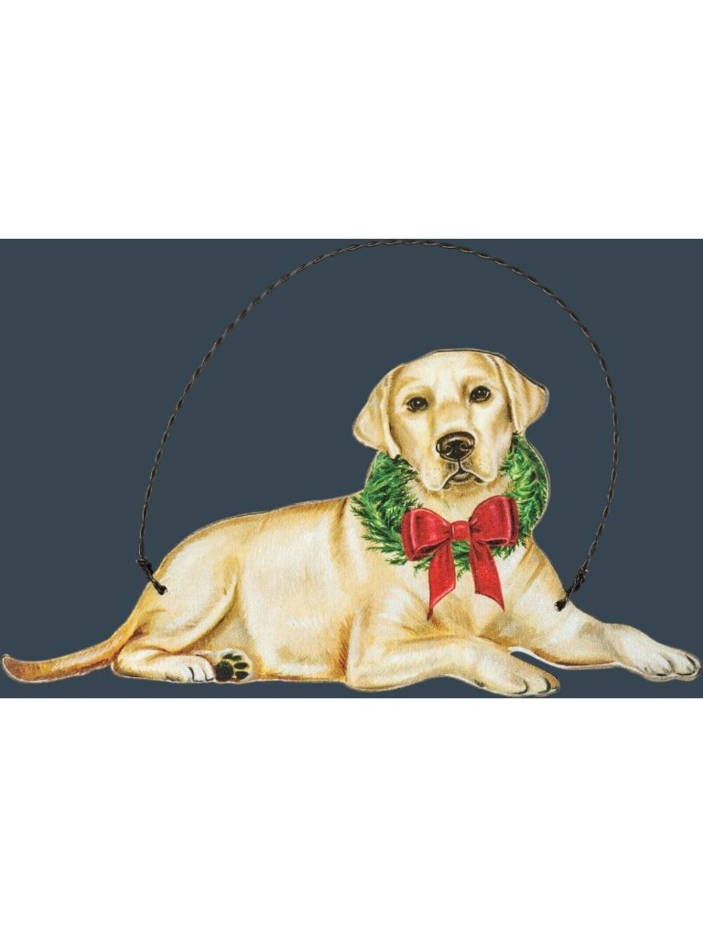 Primitives By Kathy Christmas Yellow Labrador Hanging Ornament Christmas Gift